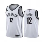 Camisa Swingman dos Brooklyn Nets para homem, Joe Harris, #12, Branca, 20/21 - Edição Association