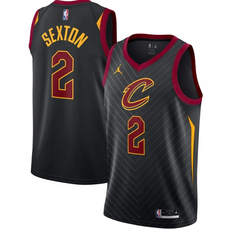Collin Sexton Cleveland Cavaliers Jordan Brand 2020/21 Swingman-Trikot – Statement Edition – Schwarz