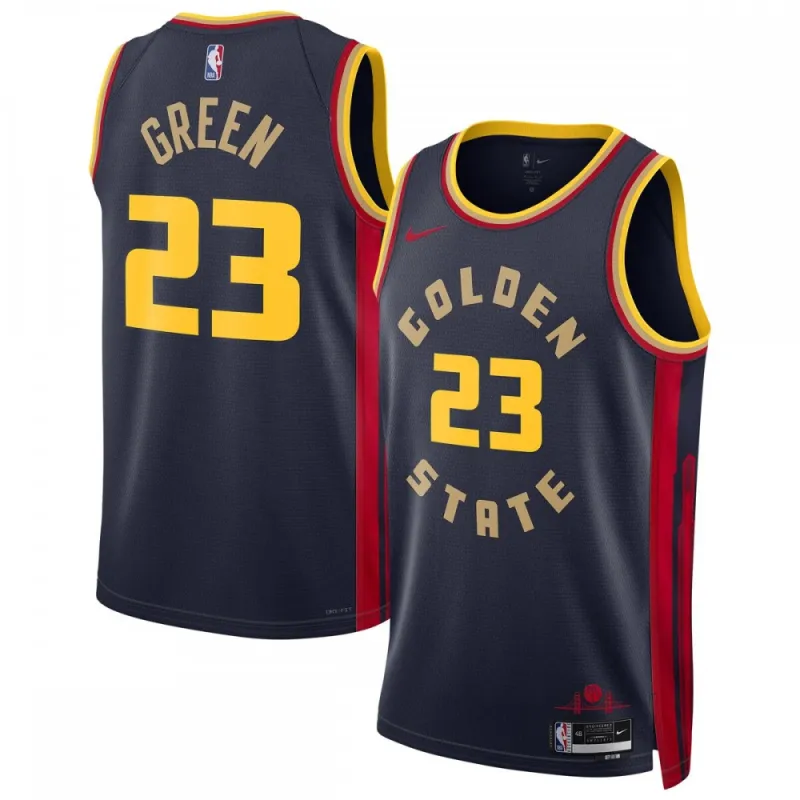 Camisa de jogador unissexo Nike Swingman 2024/25 de Draymond Green dos Golden State Warriors – Edição City – Azul-marinho