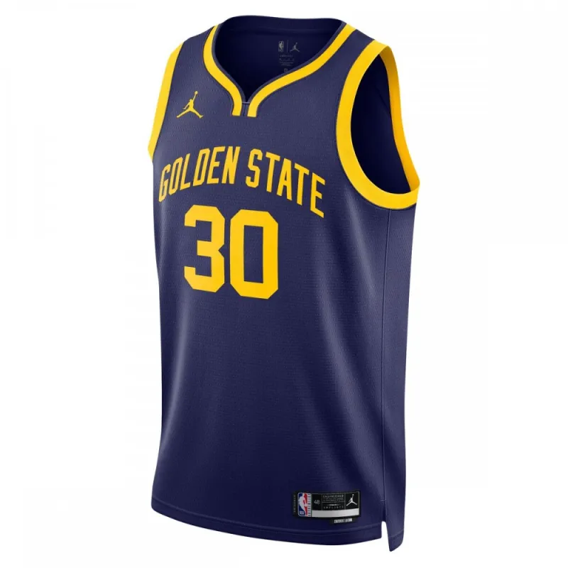 Stephen Curry Golden State Warriors Jordan Brand 2022/23 Statement Edition Swingman Jersey – Navy