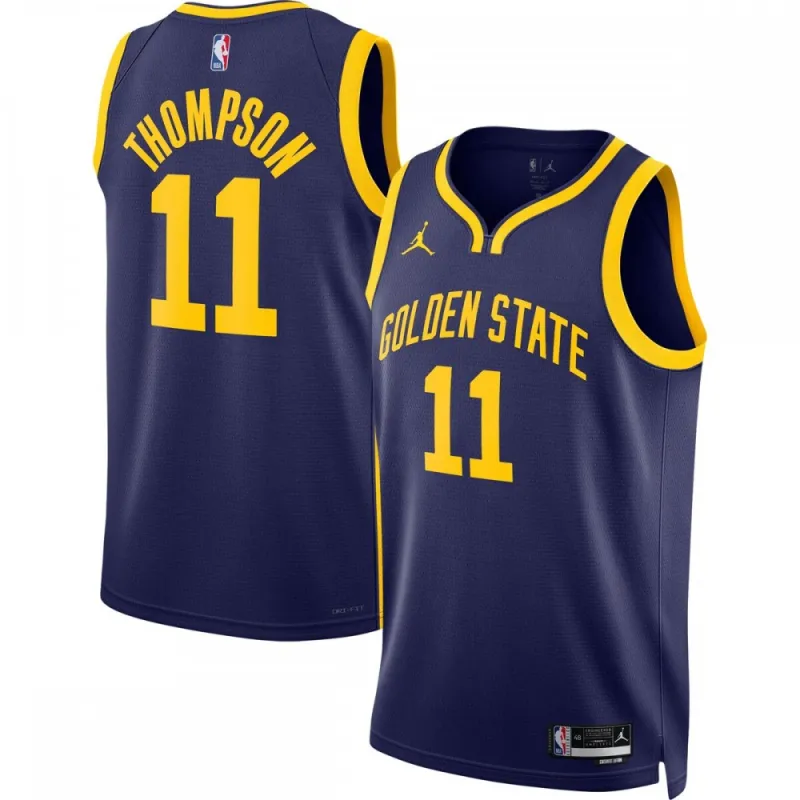Klay Thompson Golden State Warriors Jordan Brand 2022/23 Statement Edition Swingman Jersey – Navy