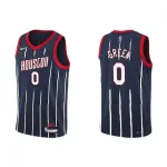 Camisa Swingman Nike azul-marinho 2021/22 dos Houston Rockets para homem, com o nome de Jalen Green (#0) - Edição City