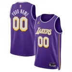 Camisola personalizada unissexo Swingman da Jordan Brand dos Los Angeles Lakers, temporada 2025/26 – Edição Statement