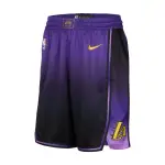 Pantalones cortos Nike Swingman para hombre de los Lakers de Los Ángeles, edición City 2024/25 - Morado Los Angeles Lakers 2024/25 City Edition Men’s Nike Swingman Shorts – Purple