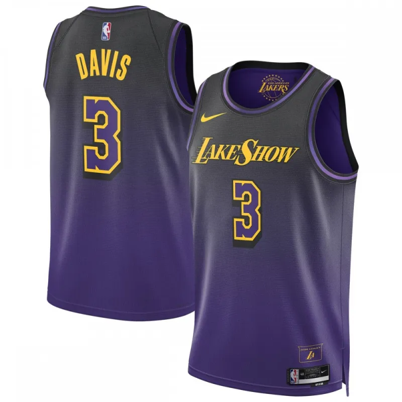 Anthony Davis Los Angeles Lakers Nike Unisex 2024/25 Swingman-Spielertrikot – City Edition – Lila