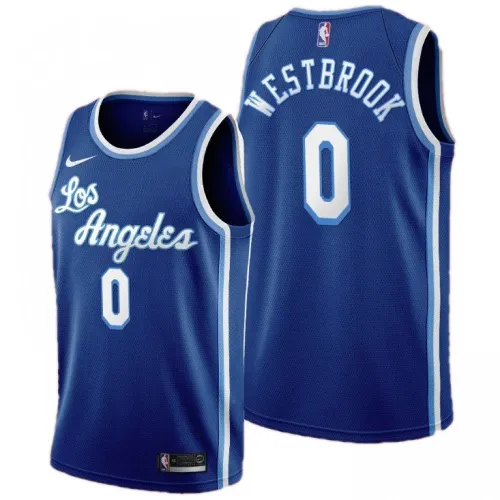 Maglia NBA Swingman Nike blu da uomo dei Los Angeles Lakers, Russell Westbrook #0 - Edizione classica