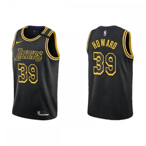 Maillot NBA Nike Swingman noir « City Edition » des Los Angeles Lakers pour homme, modèle Dwight Howard #39