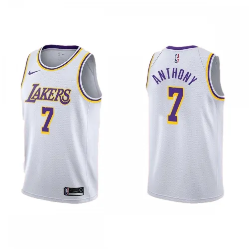 Los Angeles Lakers Herren-Trikot „Carmelo Anthony #7“ von Nike, weiß, Saison 2020/21, Swingman-Trikot – Association Edition