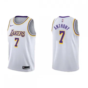 Men's Los Angeles Lakers Carmelo Anthony #7 Nike White 2020/21 Swingman Jersey - Association Edition