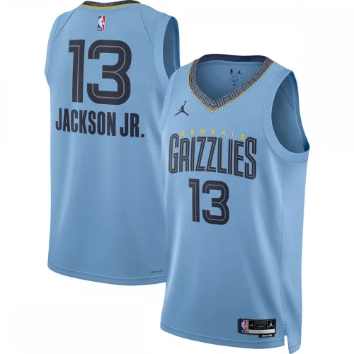 Camisola Swingman Jaren Jackson Jr. dos Memphis Grizzlies, Jordan Brand, Edição Statement 2022/23 - Azul claro