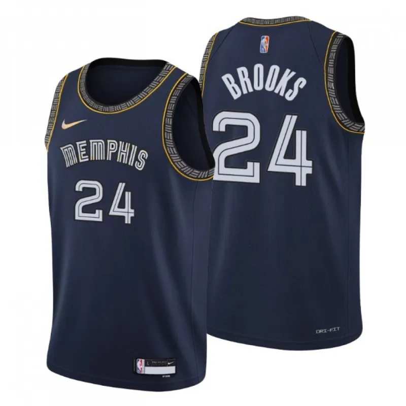 Men’s Memphis Grizzlies Dillon Brooks #24 Nike Black 2021/22 Swingman NBA Jersey – City Edition