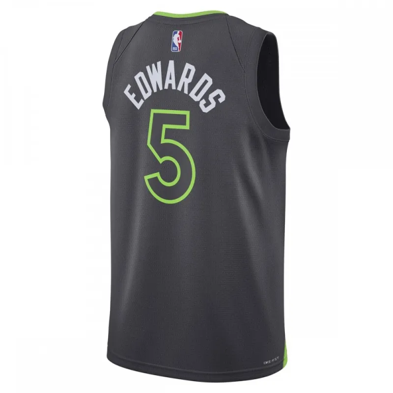 Anthony Edwards Minnesota Timberwolves Jordan Brand Unisex Swingman Black Jersey – Statement Edition