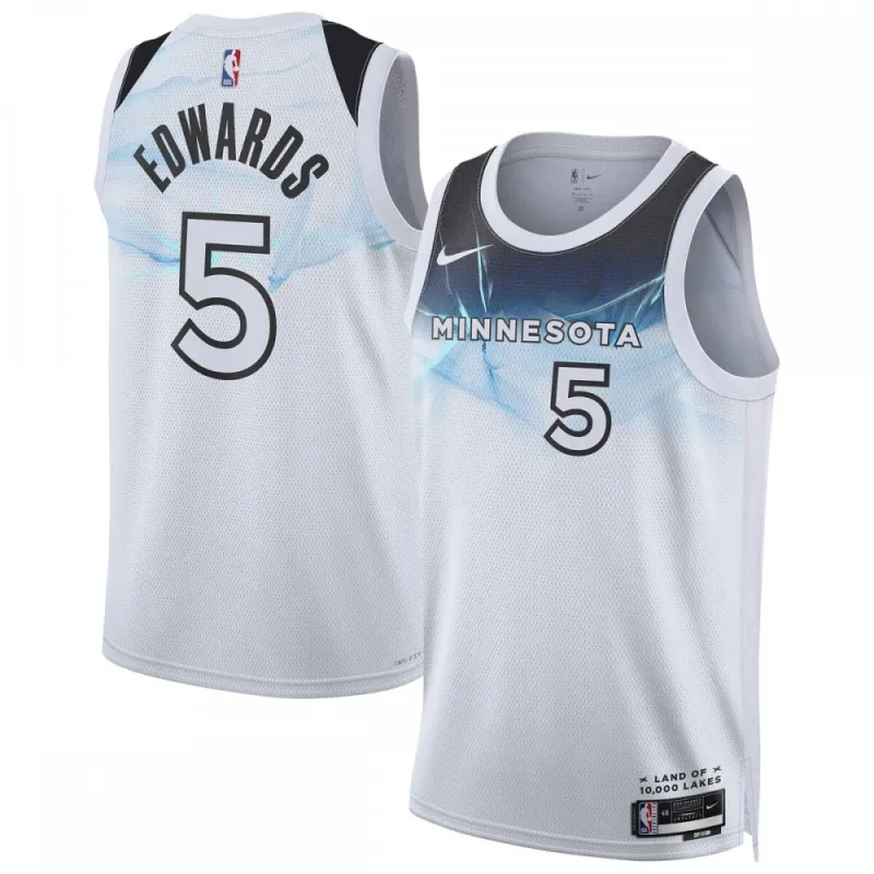 Anthony Edwards Minnesota Timberwolves Nike Unisex 2024/25 Swingman Player Jersey – City Edition – White