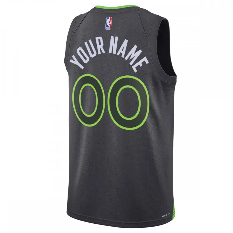 Minnesota Timberwolves Jordan Brand Unisex 2022/23 Swingman Custom Jersey – Statement Edition – Black
