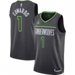 Maillot noir Swingman Anthony Edwards des Minnesota Timberwolves, collection « Statement Edition » 2022/23 de Jordan Brand Maillot noir Swingman « Statement Edition » 2022/23 d'Anthony Edwards des Minnesota Timberwolves, Jordan Brand