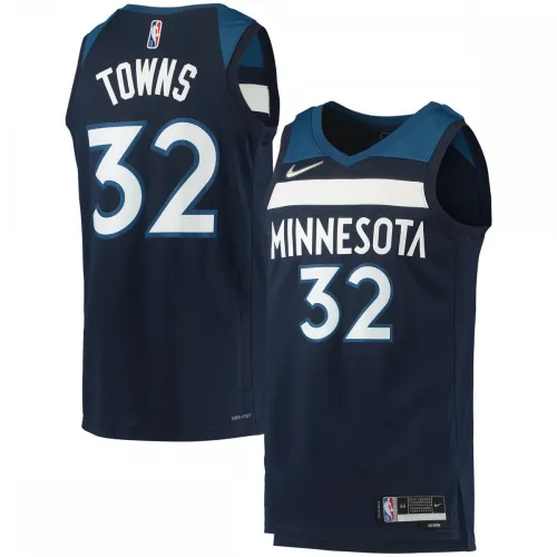 Maillot Nike « Diamond Swingman » 2021/22 de Karl-Anthony Towns (Minnesota Timberwolves) – Édition Icon – Bleu marine