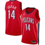 Maglia Swingman Brandon Ingram dei New Orleans Pelicans, Jordan Brand, edizione Statement 2022/23 - Rossa Maglia Swingman Brandon Ingram dei New Orleans Pelicans Jordan Brand 2022/23 Statement Edition – Rossa
