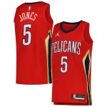 Camisola Swingman réplica de Herbert Jones dos New Orleans Pelicans da Jordan Brand, época 2022/23 – Edição Statement – Vermelha