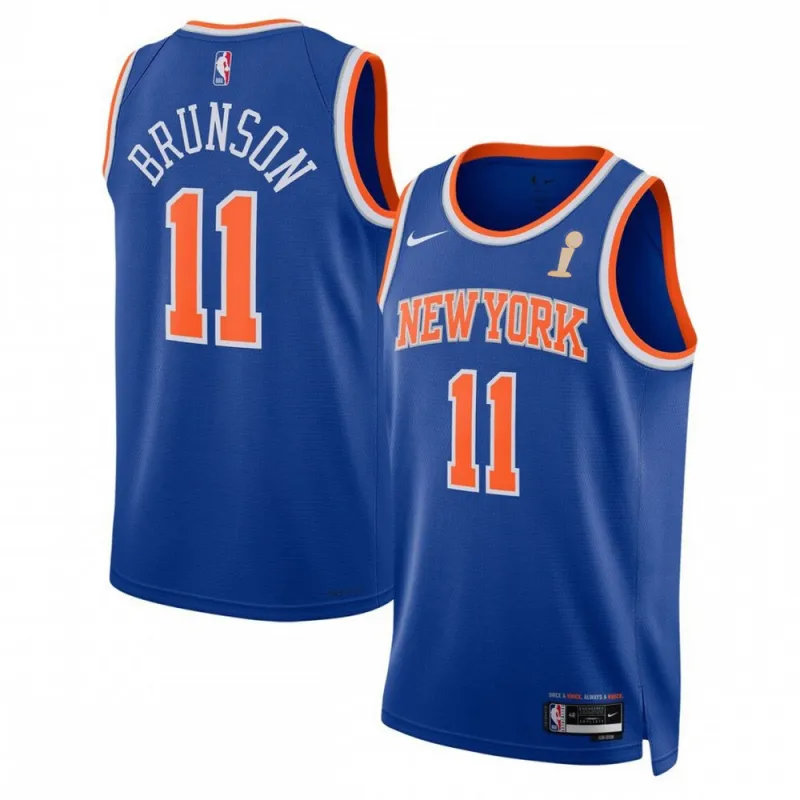Jalen Brunson New York Knicks Nike Unisex Blue 2026 Champions Swingman Jersey – Icon Edition