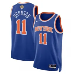 Jalen Brunson New York Knicks Nike Blue 2026 NBA Finals Patch Swingman Jersey - Icon Edition - product photo Camisola Swingman de Jalen Brunson dos New York Knicks, Nike, azul, com emblema das Finais da NBA de 2026 – Edição Icon