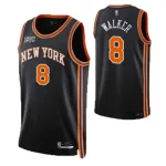New York Knicks Kemba Walker #8 Nike Herren-Swingman-NBA-Trikot 2021/22 – Schwarz – City Edition