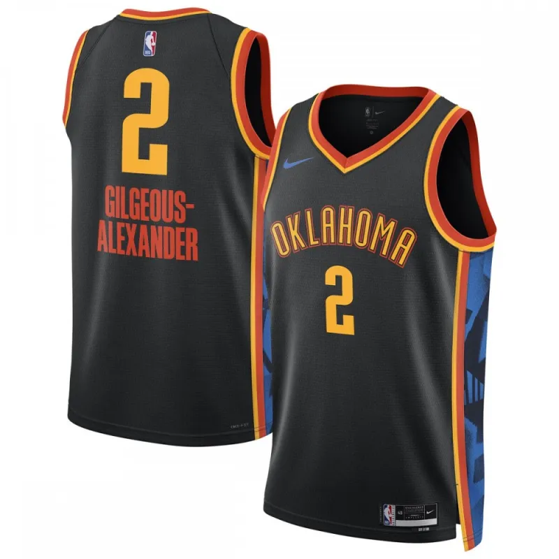 Shai Gilgeous-Alexander Oklahoma City Thunder Nike Unisex 2024/25 Swingman Player Jersey – City Edition – Black