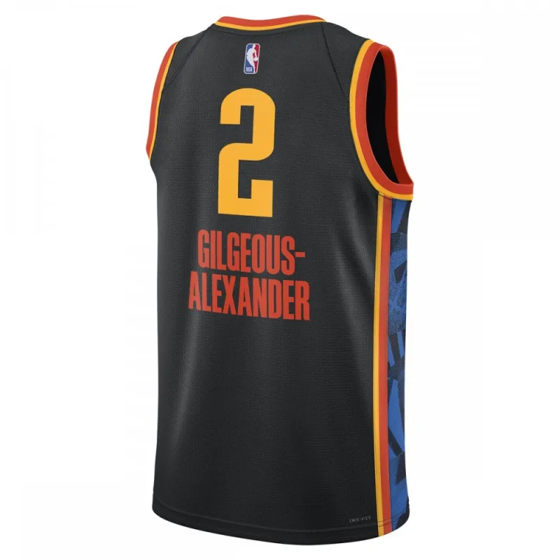 Shai Gilgeous-Alexander Oklahoma City Thunder Nike Unisex 2024/25 Swingman Player Jersey – City Edition – Black
