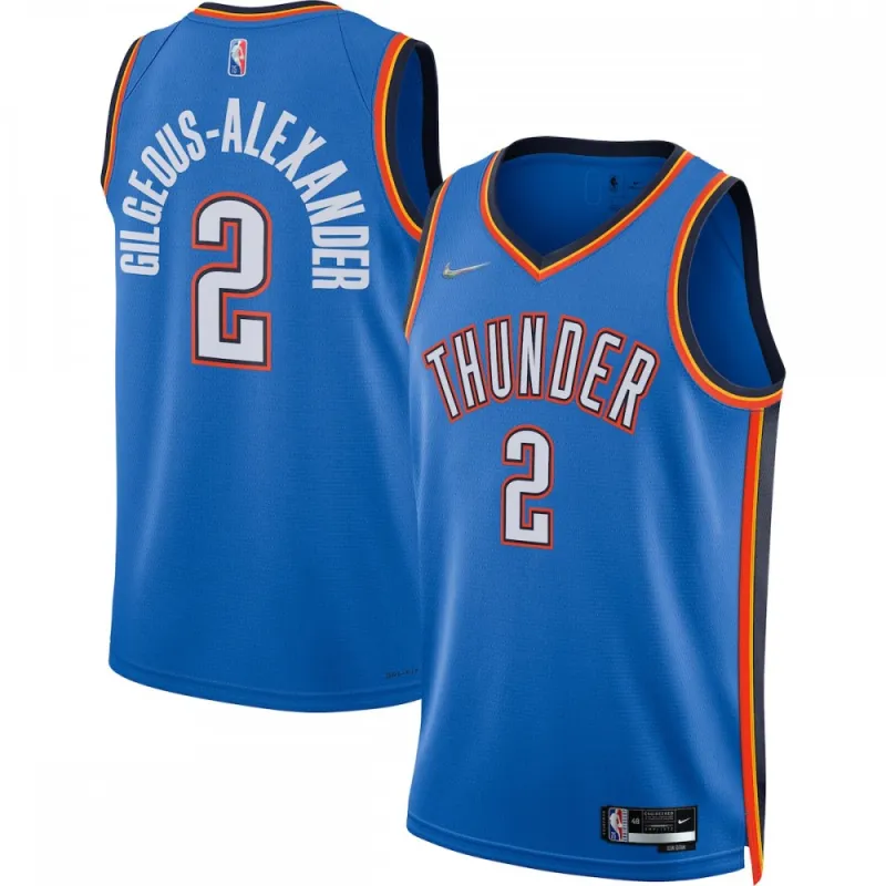Shai Gilgeous-Alexander Oklahoma City Thunder Nike 2021/22 Diamond Swingman Jersey – Icon Edition – Blue