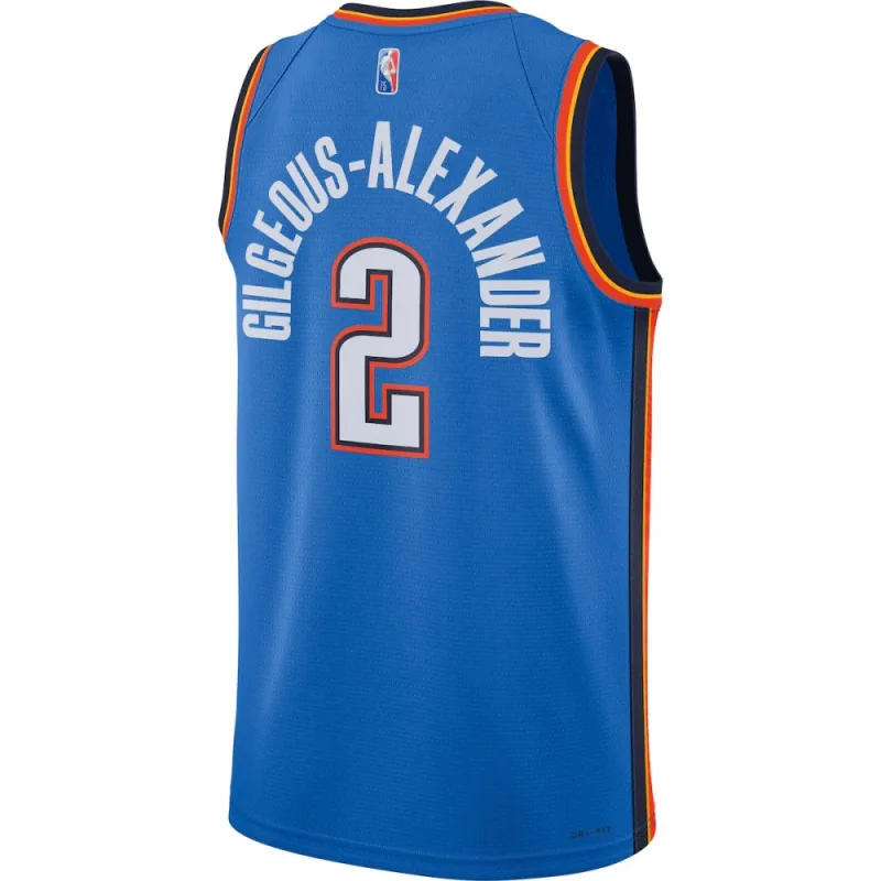 Shai Gilgeous-Alexander Oklahoma City Thunder Nike 2021/22 Diamond Swingman Jersey – Icon Edition – Blue