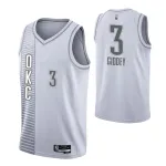 Oklahoma City Thunder Herren-Trikot „Josh Giddey #3“ von Nike, grau, Saison 2021/22, Swingman-Trikot – City Edition