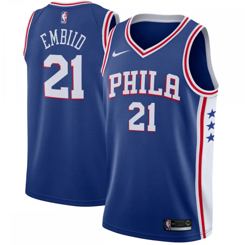 Joel Embiid Philadelphia 76ers Nike Swingman Jersey Royal – Icon Edition