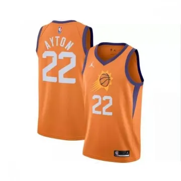 Phoenix Suns DeAndre Ayton #22 Jordan Orange 202021 Swingman Jersey para homem - Statement Edition