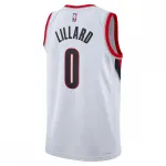 Damian Lillard Portland Trail Blazers Nike unisex 2022/23 Swingman-shirt – Association Edition – Wit