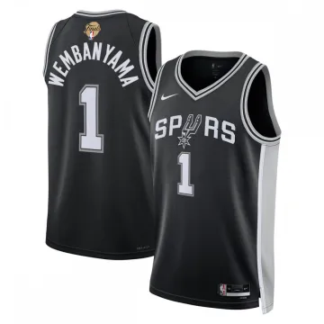 Victor Wembanyama San Antonio Spurs Nike Black Unisex 2026 NBA Finals Patch Swingman Player Jersey - Icon Edition