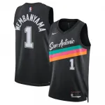 Victor Wembanyama San Antonio Spurs Nike Unisex 2025/26 Swingman-shirt - Zwart - City Edition