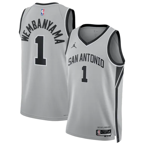 Victor Wembanyama San Antonio Spurs Jordan Brand Unisex Swingman Jersey - Statement Edition - Silver