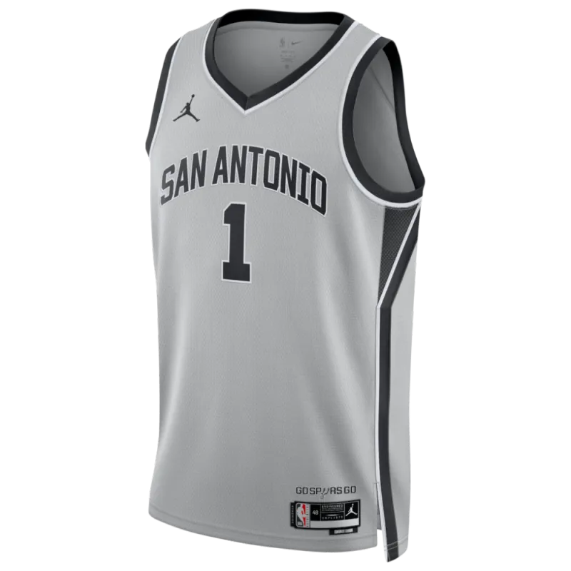 Victor Wembanyama San Antonio Spurs Jordan Brand Unisex Swingman Jersey – Statement Edition – Silver