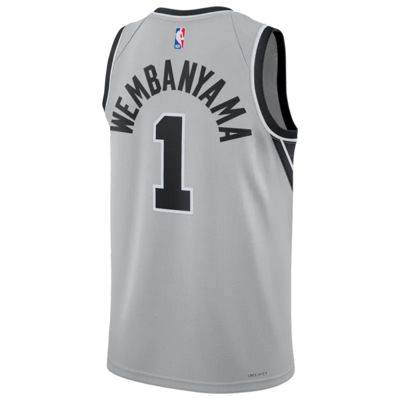 Victor Wembanyama San Antonio Spurs Jordan Brand Unisex Swingman Jersey – Statement Edition – Silver