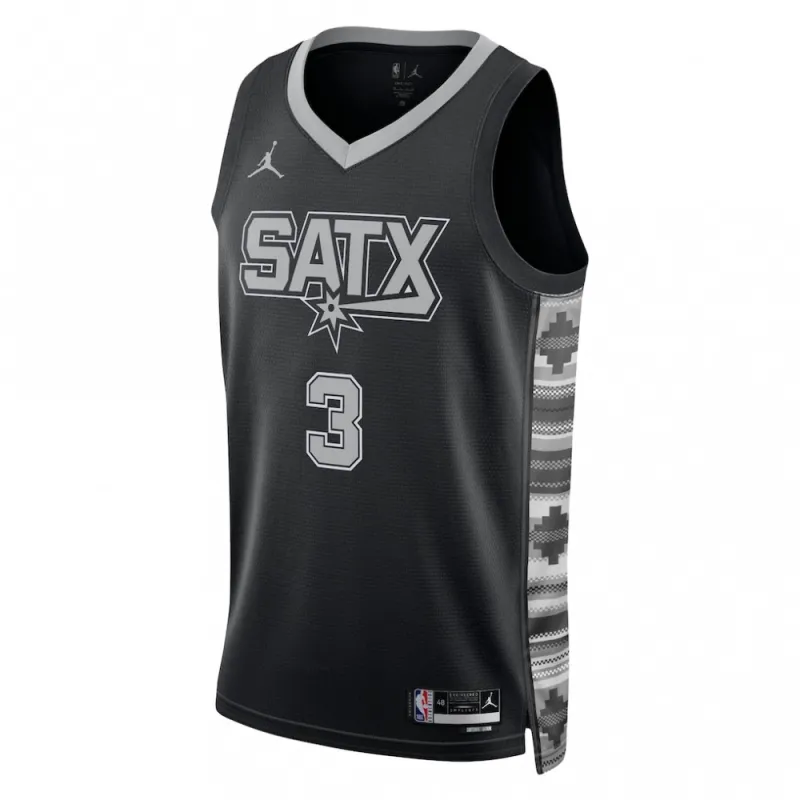 Keldon Johnson San Antonio Spurs Jordan Brand Unisex Swingman Jersey – Statement Edition – Black