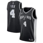 De'Aaron Fox San Antonio Spurs Nike Unisex Swingman Player Jersey - Icon Edition - Black De’Aaron Fox San Antonio Spurs Nike Unisex Swingman Player Jersey – Icon Edition – Black