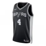 De’Aaron Fox San Antonio Spurs Nike Unisex Swingman Player Jersey – Icon Edition – Black