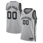 San Antonio Spurs Jordan Brand Unisex Swingman Custom Jersey - Statement Edition - Silver San Antonio Spurs Jordan Brand Unisex Swingman Custom Jersey – Statement Edition – Silver