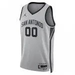 San Antonio Spurs Jordan Brand Unisex Swingman Custom Jersey – Statement Edition – Silver