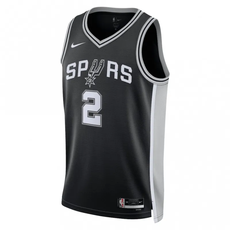 Dylan Harper San Antonio Spurs Nike Unisex 2025 NBA Draft First Round Pick Swingman Jersey – Icon Edition – Black