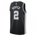 Dylan Harper San Antonio Spurs Nike Unisex 2025 NBA Draft First Round Pick Swingman Jersey – Icon Edition – Black