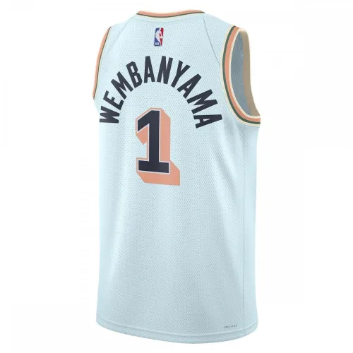 Victor Wembanyama San Antonio Spurs Nike Unisex 2024/25 Swingman Player Jersey – City Edition – Light Blue