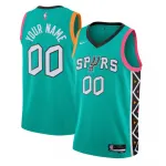 Camisa personalizada Nike Swingman dos San Antonio Spurs para jovens, Edição City – Turquesa