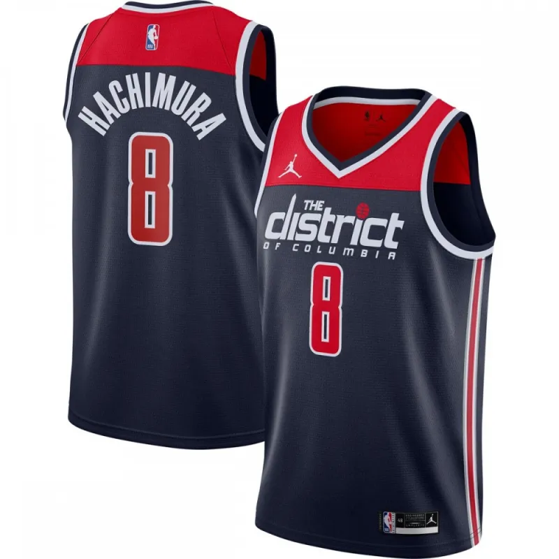 Rui Hachimura Washington Wizards Jordan Brand 2020/21 Swingman Player Jersey – Statement Edition – Navy