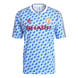 1990/92 Manchester United Away Retro Jersey - product photo US20.99 - 1990/92 Manchester United Away Retro Jersey