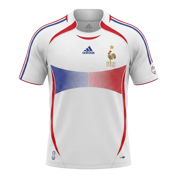2006 France Away Retro Jersey - A-Grade Quality Detail View